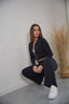 Women’s Crop Top Sweatshirt and Pants Set