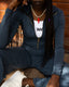 Women’s Crop Top Sweatshirt and Pants Set
