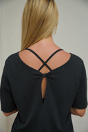 Women's open-back everyday tee, colour option — DWEGO