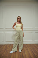 Women's layered wide-leg pants, colour option — DWEGO