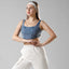 Short Crop Top With Wide Neckline