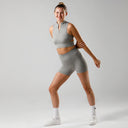 Sports Bra and Biker Shorts Set