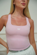 Square-Neck Sculpt Crop Top