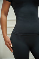 Women's body-fit active two-piece set, colour option — DWEGO
