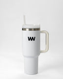 40oz insulated tumbler with lid and reusable straw — DWEGO