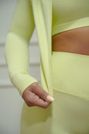 Women's one-shoulder sculpt three-piece set, colour option — DWEGO