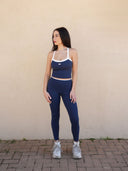 Cross-back bra and leggings co-ord, colour option — DWEGO