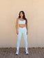 Women's Sports Bra with Criss-Cross Back & Leggings Set