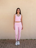 Open-back bra and leggings co-ord, colour option — DWEGO