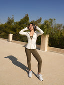 Women's Slim-Fit Hooded Jacket with Pockets