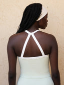 Cross-back bra and leggings co-ord, colour option — DWEGO