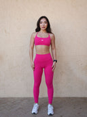 Women's Racerback Active Bra with High-Rise Leggings