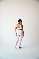 Gingham Print Activewear Set – Light Pink