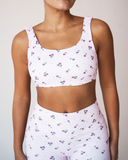 Cherry Print Activewear Set – Light Pink