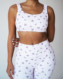 Cherry Print Activewear Set – Light Pink