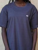 Textured crew-neck tee, colour option — DWEGO