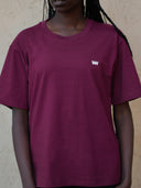 Textured crew-neck tee, colour option — DWEGO