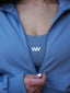 Women's Three-Piece Training Set with Zip-Up Jacket