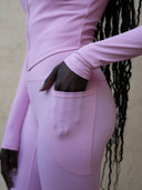 Women's Zip-Up Jacket, Tank Top and High-Waist Leggings Set
