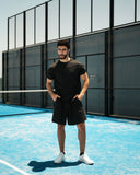 Men’s Melange T-Shirt & Shorts Set