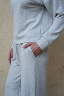 Women's Off-Shoulder Top with Wide-Leg Pants