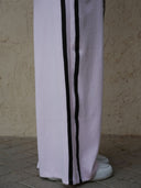 Women's Corset-Style Hooded Set with Wide-Leg Pants