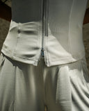 Women’s Wide-Leg Pants and Zip-Up Top Set