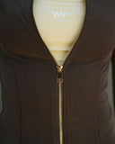 Women’s Wide-Leg Pants and Zip-Up Top Set