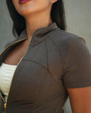 Women’s Wide-Leg Pants and Zip-Up Top Set