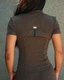 Women’s Wide-Leg Pants and Zip-Up Top Set