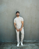 Men’s Relaxed T-Shirt and Straight-Leg Pants Set