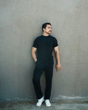 Men’s Relaxed T-Shirt and Straight-Leg Pants Set