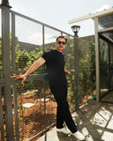 Men’s Relaxed T-Shirt and Straight-Leg Pants Set