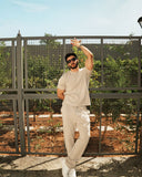 Men’s Relaxed T-Shirt and Straight-Leg Pants Set
