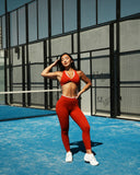 Women's Contrast High-Waisted Leggings