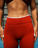 Women's Contrast High-Waisted Leggings