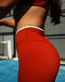 Women's Contrast High-Waisted Leggings