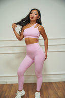 Women's one-shoulder sculpt three-piece set, colour option — DWEGO