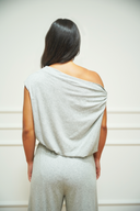 Women's relaxed drape two-piece set, colour option — DWEGO