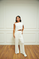 Women's relaxed drape two-piece set, colour option — DWEGO