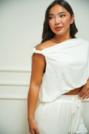 Women's relaxed drape two-piece set, colour option — DWEGO