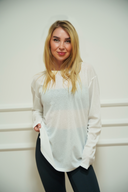 Women's sheer open-back top, colour option — DWEGO
