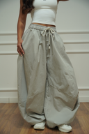 Women's balloon-fit wide-leg pants, colour option — DWEGO