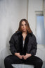 Women's Short Puffer Jacket With Fur Hood