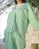 Women's Cotton Button-Up Jacket