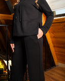 Women's Oversized Hoodie & Straight Wide Pants Set