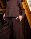 Women's Oversized Hoodie & Straight Wide Pants Set