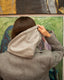 Cropped Double-Breasted Coat with Hoodie