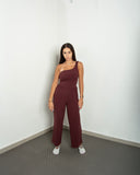 Women's One-Shoulder Wide Leg Jumpsuit