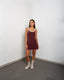 Two-Tone Mini Dress With Shorts